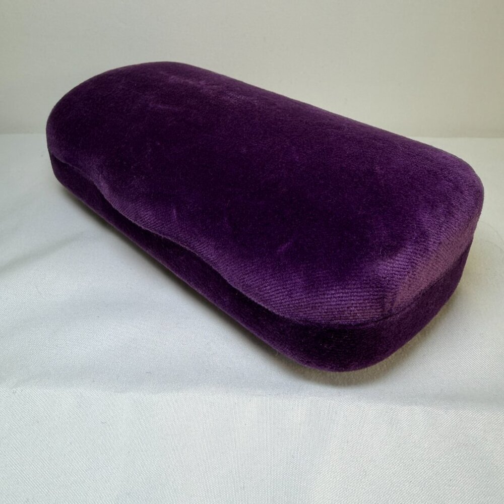 GUCCI Sunglasses Glasses Eyeglass Purple Velvet Clamshell Case - Picture 5 of 9
